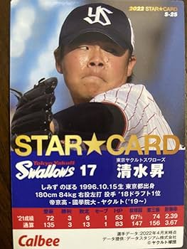 プロ野球チップスカード　清水昇　ヤクルト 選手会長 清水昇 ヤクルトスワローズ プロ野球チップスカード